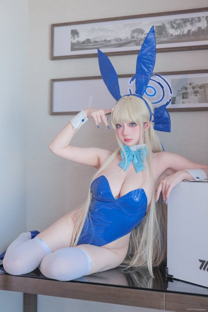 ブルーアーカイブのエロいコスプレ画像 Vol.12 トキバニーコスのみ 06